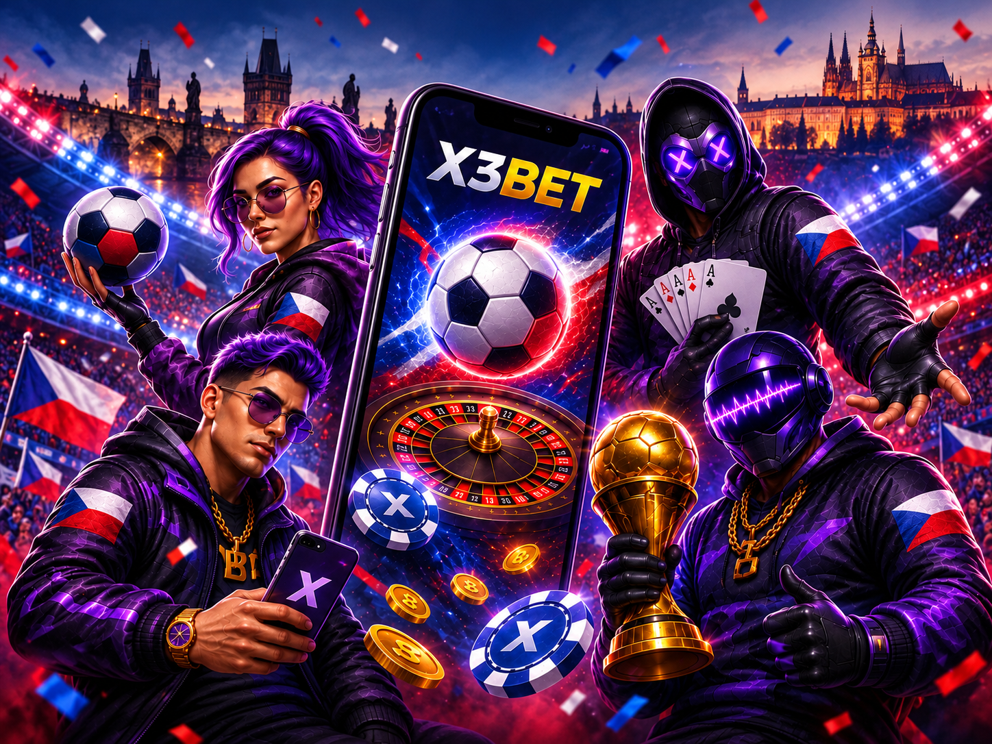 X3bet mobile banner promoting slots and casino games in the app